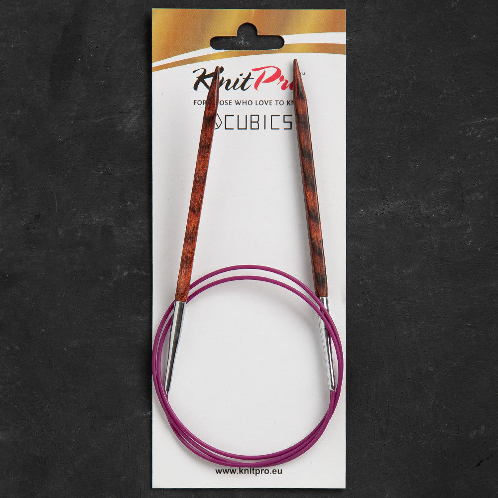 Knitpro Symfonie Cubics 6mm 80cm Kübik Misinalı Şiş - 25337